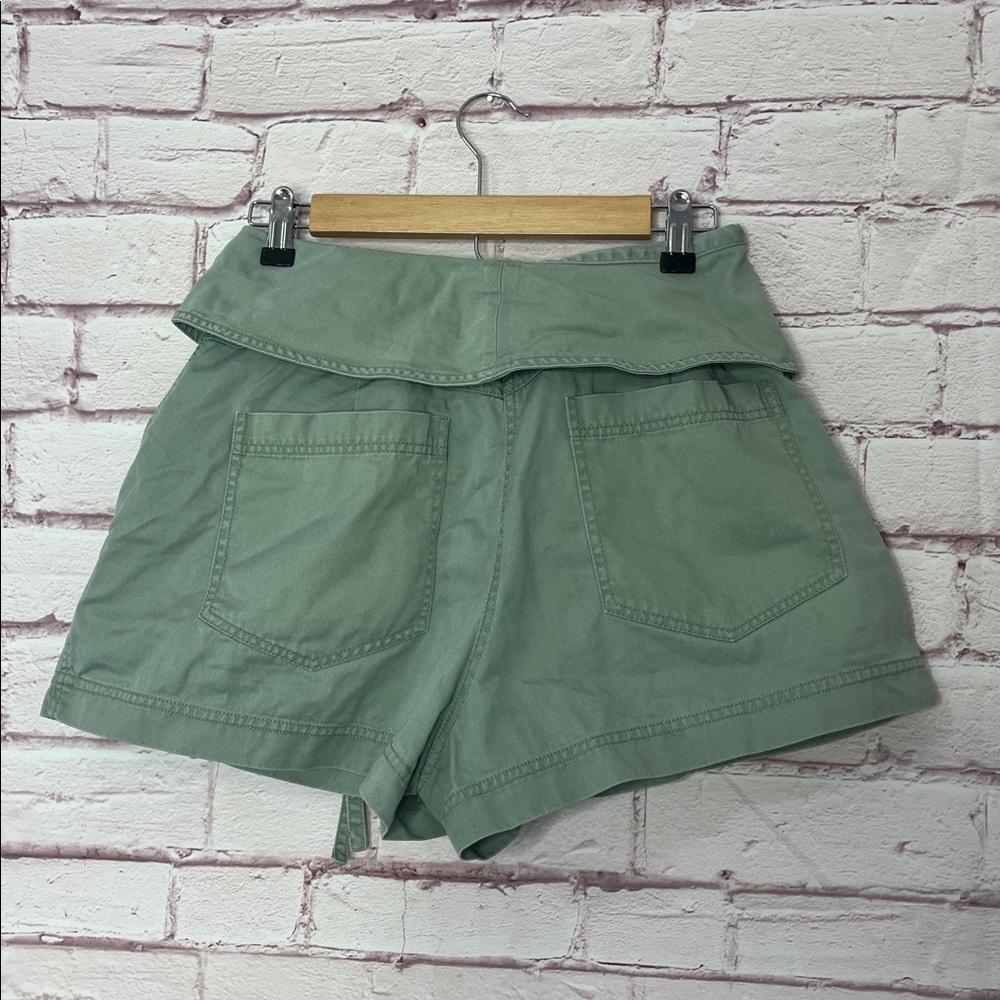 Ulla Johnson Carter Cotton Twill Shorts in Sage Like New Size 4 - Picture 6 of 11